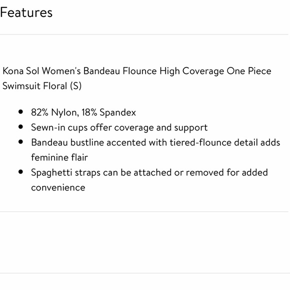 🌸NWT TROPICAL HIGH COVERAGE SWIMSUIT - Picture 9 of 10